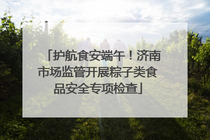 护航食安端午！济南市场监管开展粽子类食品安全专项检查