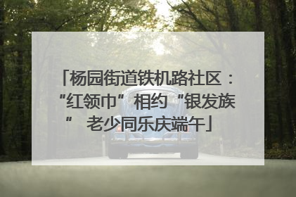 杨园街道铁机路社区：“红领巾”相约“银发族” 老少同乐庆端午
