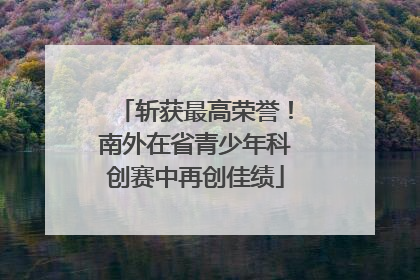 斩获最高荣誉！南外在省青少年科创赛中再创佳绩