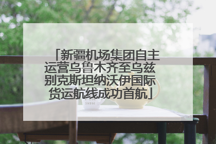 新疆机场集团自主运营乌鲁木齐至乌兹别克斯坦纳沃伊国际货运航线成功首航
