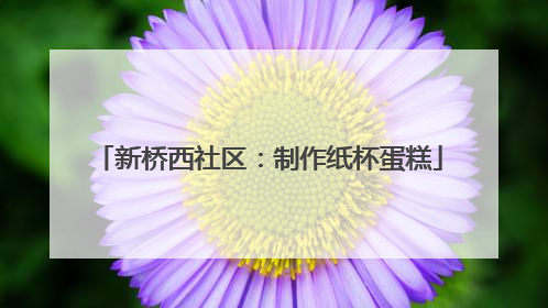 新桥西社区：制作纸杯蛋糕