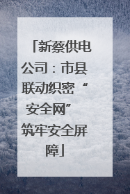 新蔡供电公司：市县联动织密“安全网” 筑牢安全屏障