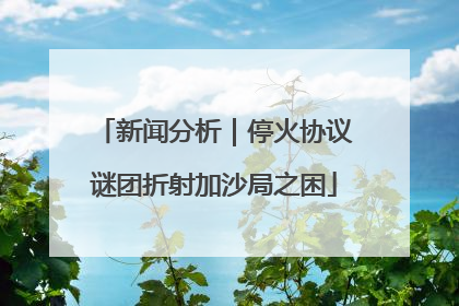 新闻分析｜停火协议谜团折射加沙局之困