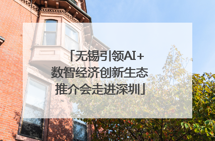 无锡引领AI+数智经济创新生态推介会走进深圳