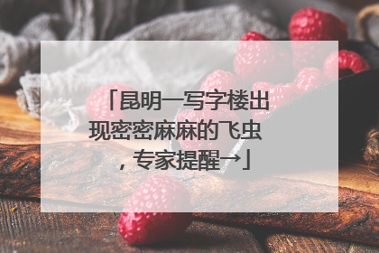 昆明一写字楼出现密密麻麻的飞虫，专家提醒→