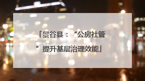 景谷县：“公房社管”提升基层治理效能
