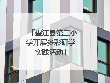 望江县第三小学开展多彩研学实践活动