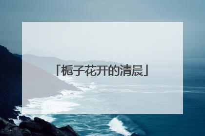 栀子花开的清晨