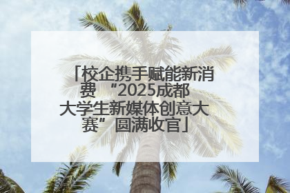 校企携手赋能新消费 “2025成都大学生新媒体创意大赛”圆满收官