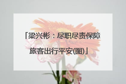 梁兴彬：尽职尽责保障旅客出行平安(图)