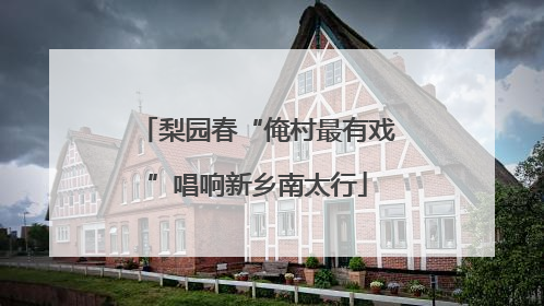 梨园春“俺村最有戏”唱响新乡南太行