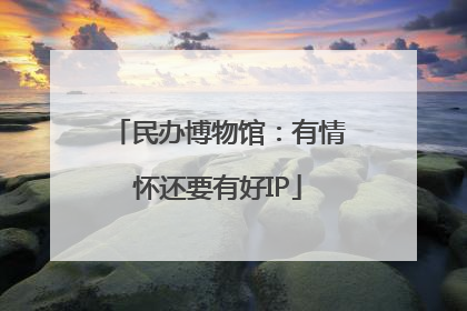 民办博物馆：有情怀还要有好IP
