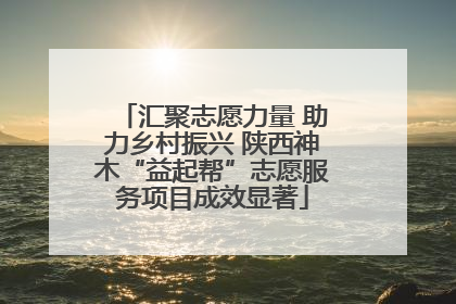汇聚志愿力量 助力乡村振兴 陕西神木“益起帮”志愿服务项目成效显著