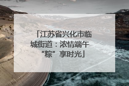 江苏省兴化市临城街道：浓情端午 “粽”享时光