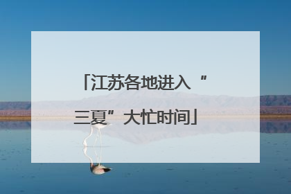江苏各地进入“三夏”大忙时间