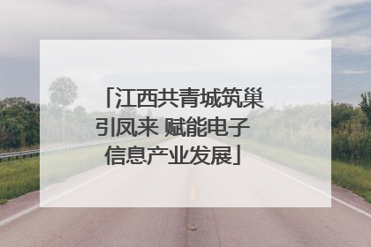江西共青城筑巢引凤来 赋能电子信息产业发展