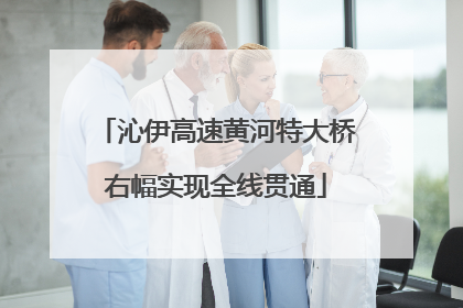 沁伊高速黄河特大桥右幅实现全线贯通