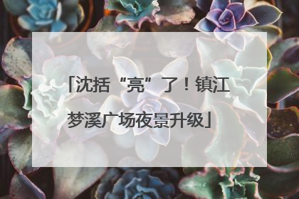 沈括“亮”了！镇江梦溪广场夜景升级