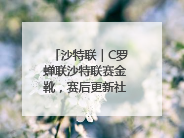 沙特联｜C罗蝉联沙特联赛金靴，赛后更新社媒暗示离队：这个章节结束了