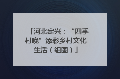 河北定兴：“四季村晚”添彩乡村文化生活（组图）
