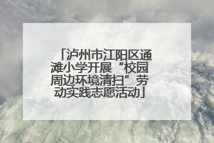 泸州市江阳区通滩小学开展“校园周边环境清扫”劳动实践志愿活动