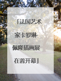 法国艺术家卡罗琳·佩隆插画展在蓉开幕