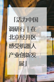 活力中国调研行｜在北京经开区感受机器人产业创新发展