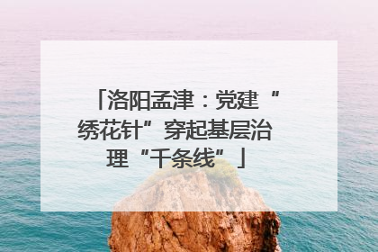 洛阳孟津：党建“绣花针”穿起基层治理“千条线”