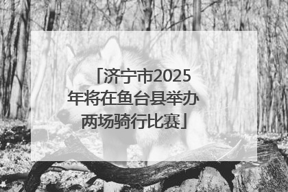 济宁市2025年将在鱼台县举办两场骑行比赛