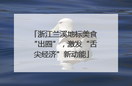 浙江兰溪地标美食“出圈”，激发“舌尖经济”新动能