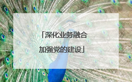 深化业务融合 加强党的建设