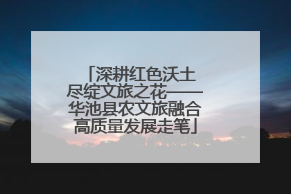 深耕红色沃土 尽绽文旅之花——华池县农文旅融合高质量发展走笔