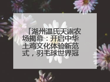 湖州温氏天露农场揭幕：开启中华土鸡文化体验新范式，羽毛球世界冠军郑思维助力品牌兴农