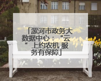 漯河市政务大数据中心：“云”上约农机 服务有保障
