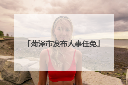 菏泽市发布人事任免
