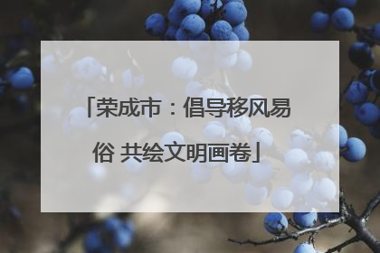 荣成市：倡导移风易俗 共绘文明画卷