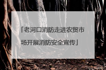 老河口消防走进农贸市场开展消防安全宣传