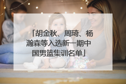 胡金秋、周琦、杨瀚森等入选新一期中国男篮集训名单