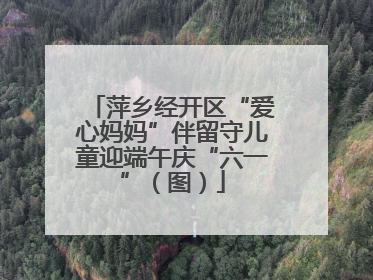 萍乡经开区“爱心妈妈”伴留守儿童迎端午庆“六一”（图）