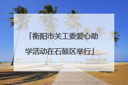 衡阳市关工委爱心助学活动在石鼓区举行