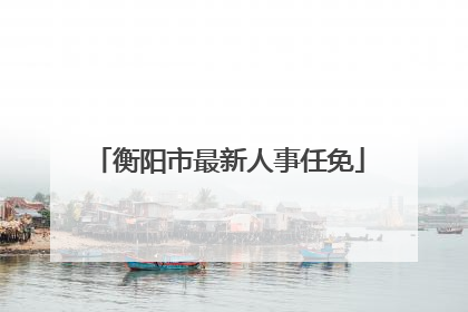 衡阳市最新人事任免