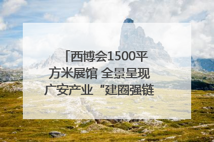 西博会1500平方米展馆 全景呈现广安产业“建圈强链”｜西博视界