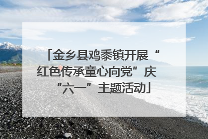 金乡县鸡黍镇开展“红色传承童心向党”庆“六一”主题活动