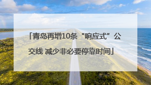 青岛再增10条“响应式”公交线 减少非必要停靠时间