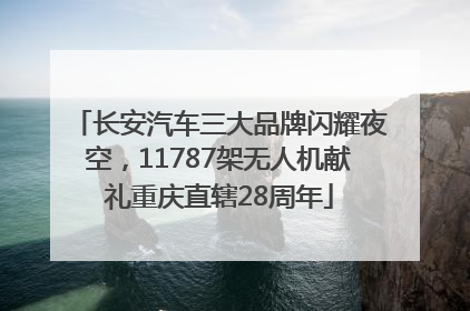 长安汽车三大品牌闪耀夜空，11787架无人机献礼重庆直辖28周年