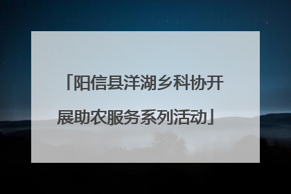 阳信县洋湖乡科协开展助农服务系列活动