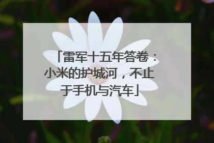 雷军十五年答卷：小米的护城河，不止于手机与汽车