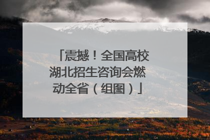 震撼！全国高校湖北招生咨询会燃动全省（组图）