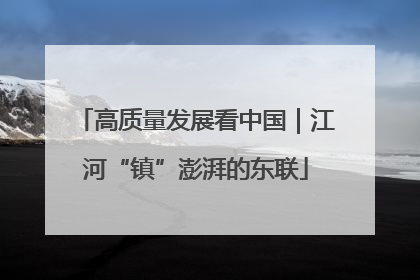 高质量发展看中国｜江河“镇”澎湃的东联