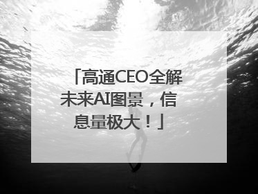 高通CEO全解未来AI图景，信息量极大！